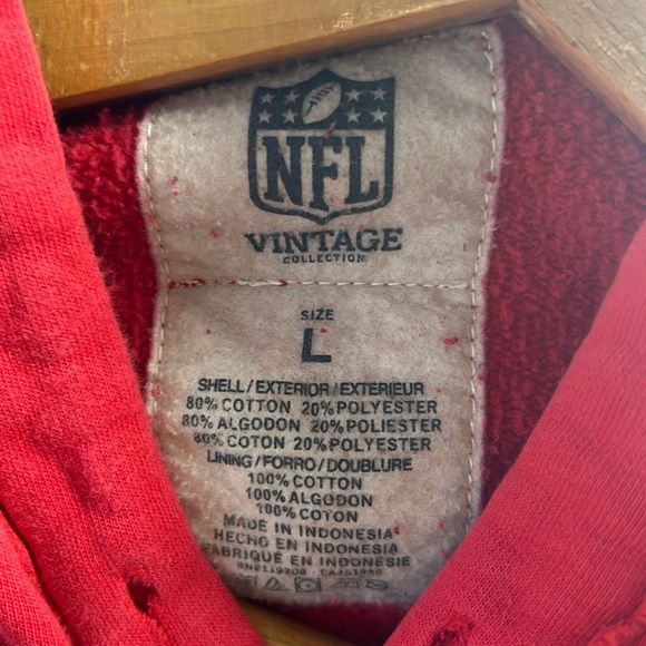 Vintage NFL KC Kansas City Chiefs Hoodie Sweatshirt Large - Picture 2 of 11